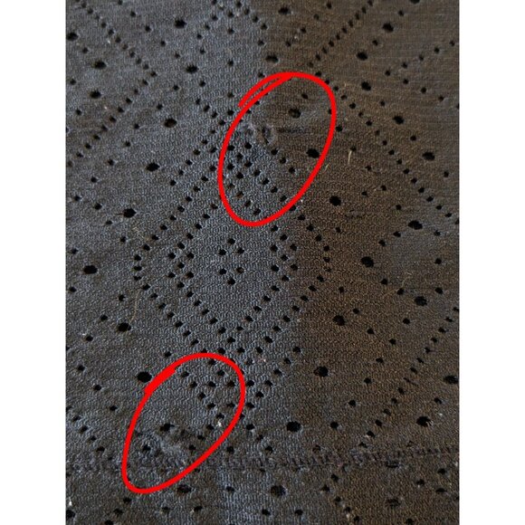 Old Navy Active Womens M Tank Top Black Perforated Pullover Athletic Sleeveless - Picture 6 of 7